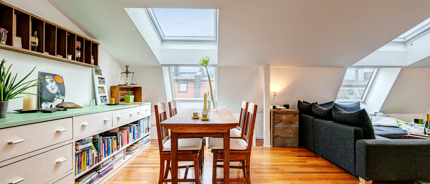 roof terrace apartment München Gärtnerplatzviertel 05 living area 9135