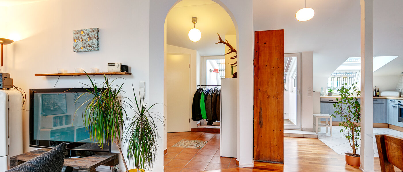 roof terrace apartment München Gärtnerplatzviertel 07 living area 9135