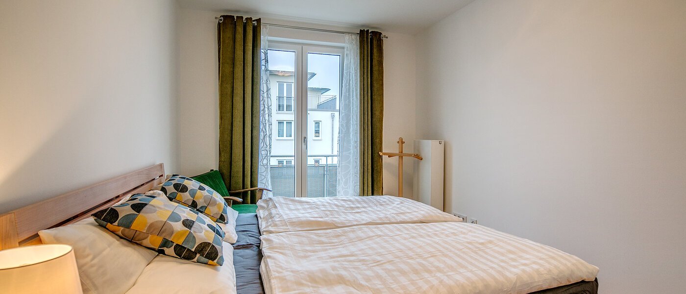 roof terrace apartment München Nymphenburg 02 sleeping area 9208