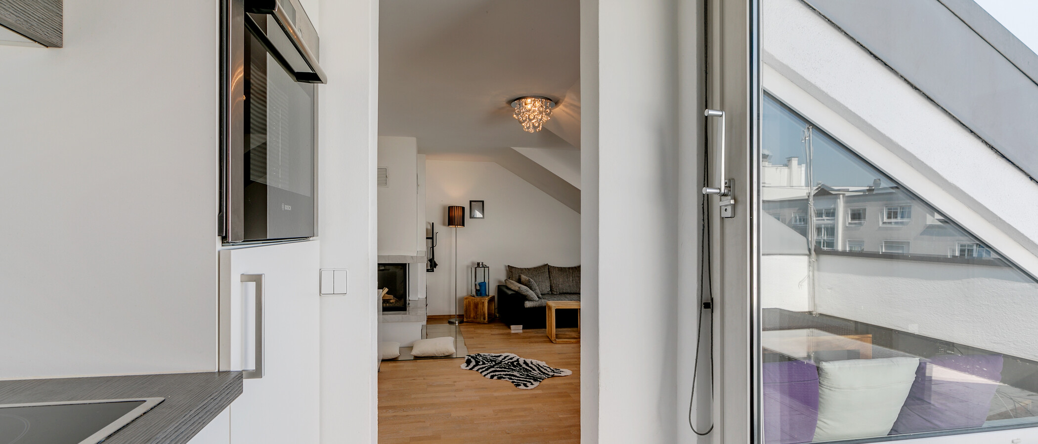 roof terrace apartment München Sendling-Westpark 02 kitchen 9220
