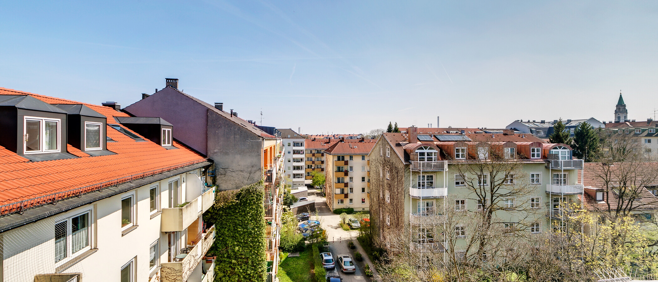 roof terrace apartment München Sendling-Westpark 01 view 9220