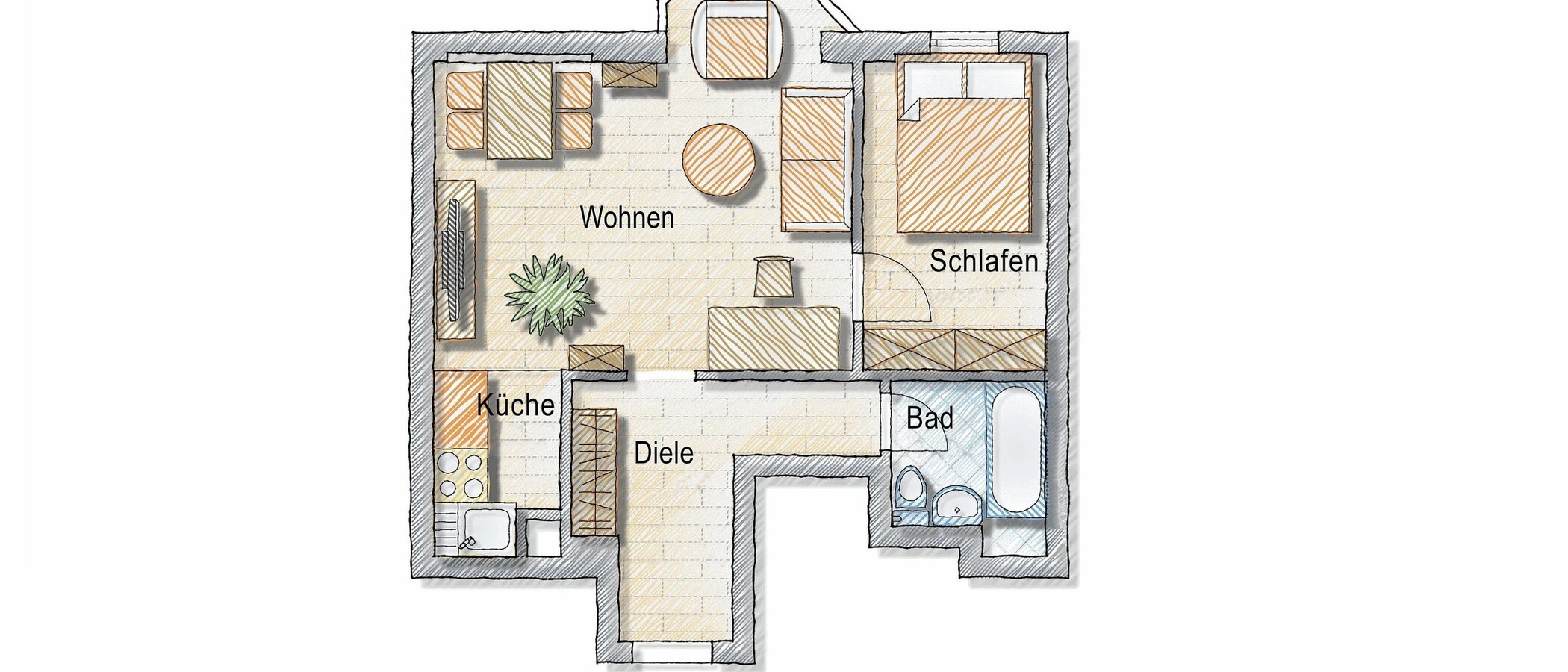 apartment München Lehel 01 floor plan 939