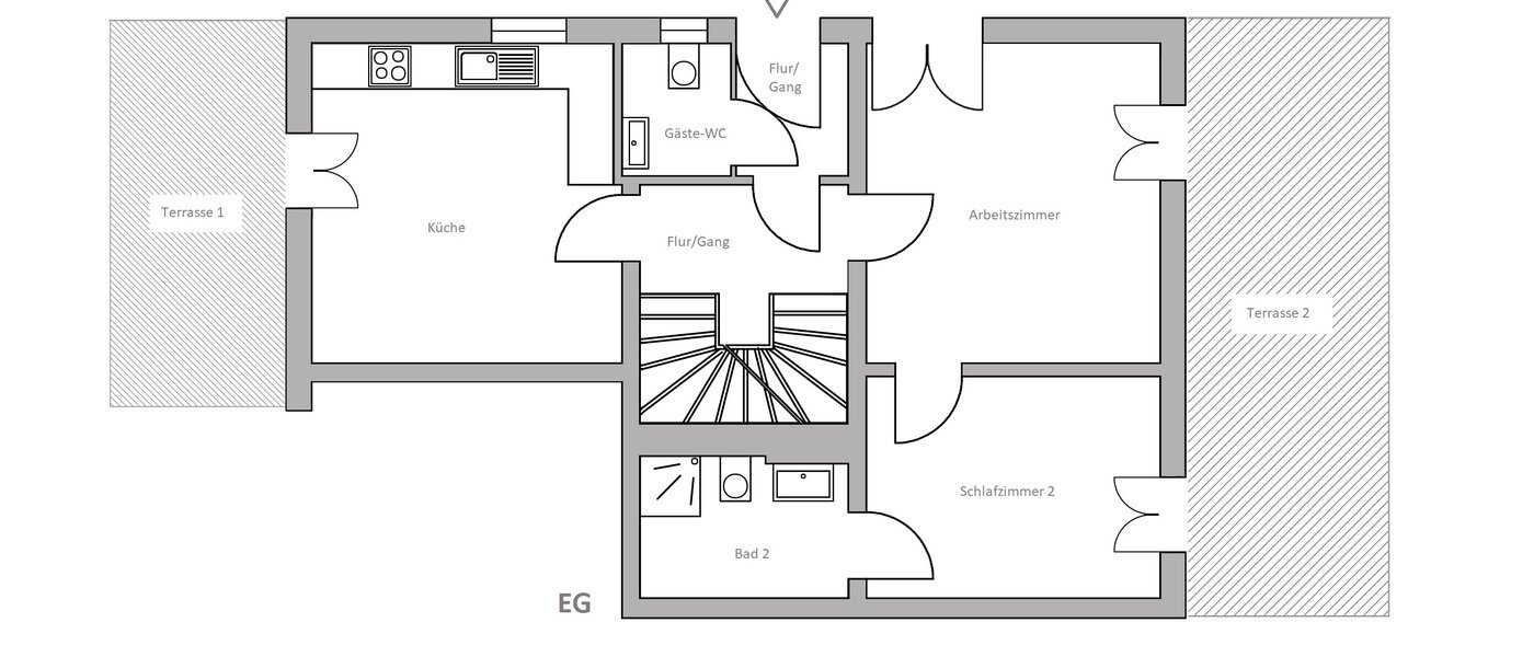apartment Unterschleißheim Am Hart 01 floor plan 955
