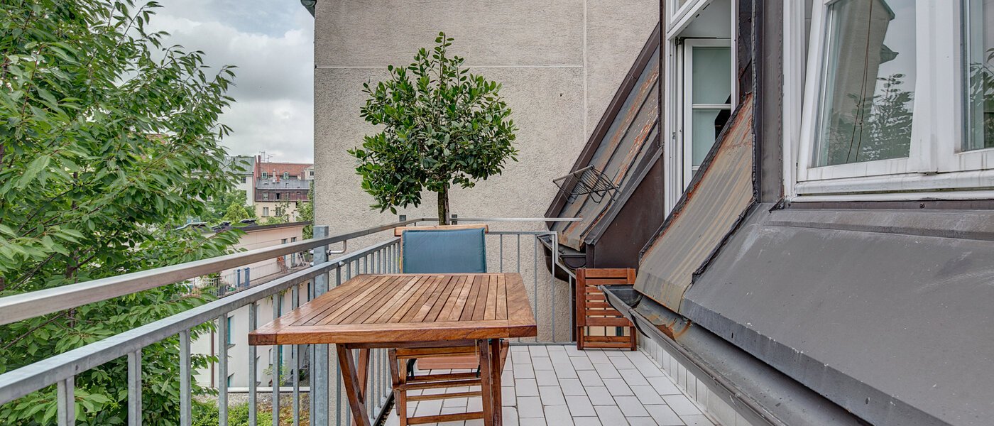 maisonette München Lehel 03 balcony 9580