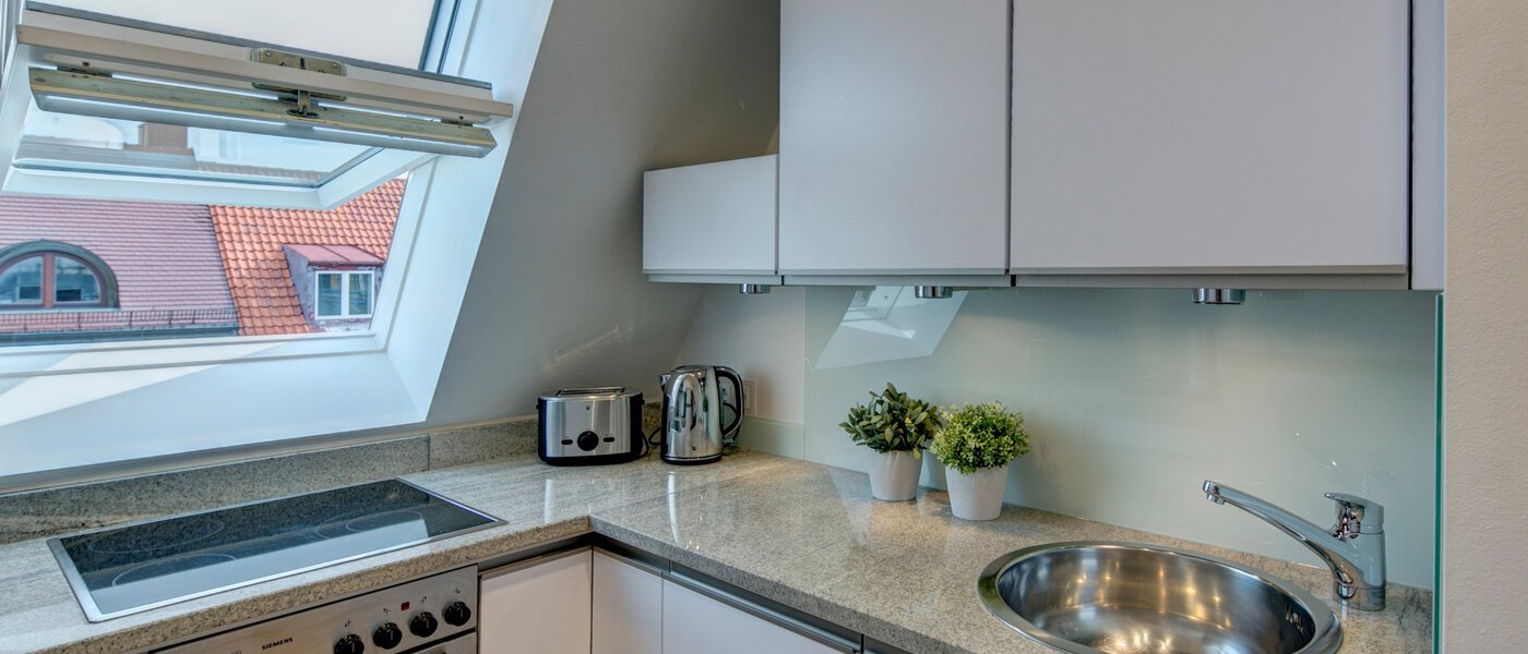 roof terrace apartment München Schwabing-Nord (zw. Belgrad- & Leopoldstraße) 02 kitchen 9584