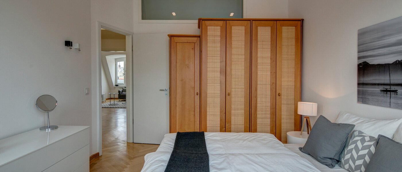 roof terrace apartment München Schwabing-Nord (zw. Belgrad- & Leopoldstraße) 04 sleeping area 9584