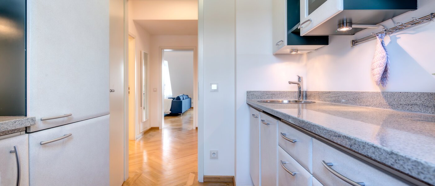 roof terrace apartment München Schwabing 02 kitchen 9602