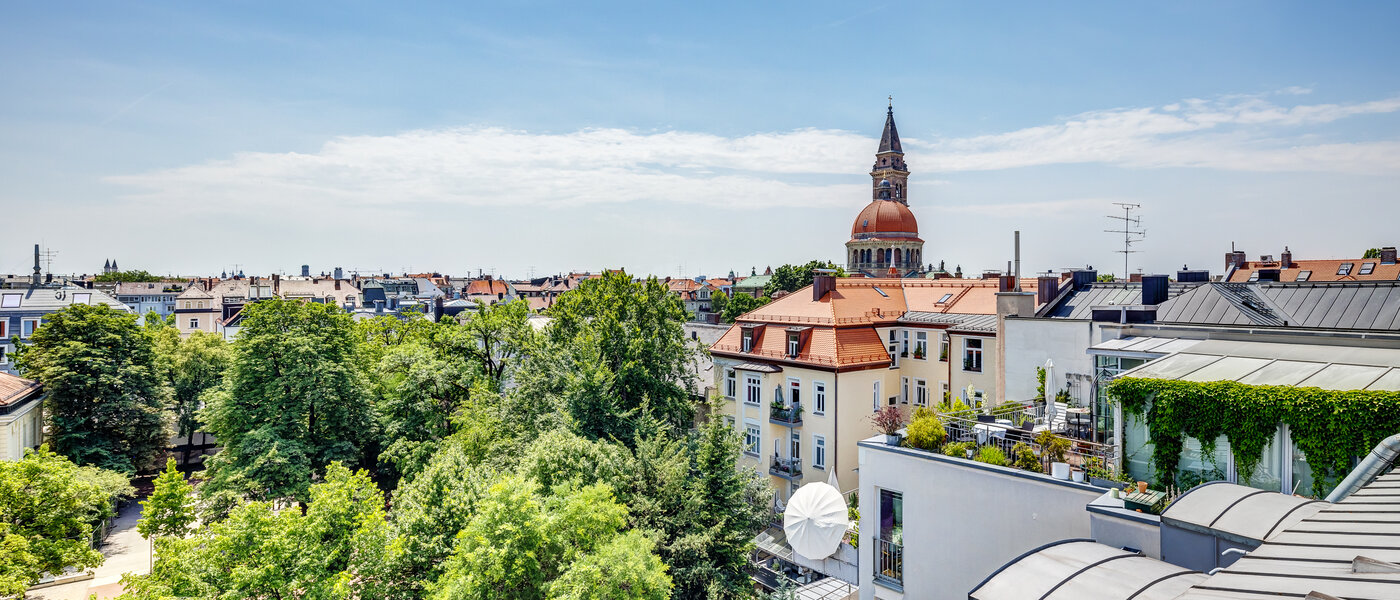 roof terrace apartment München Schwabing 01 view 9602