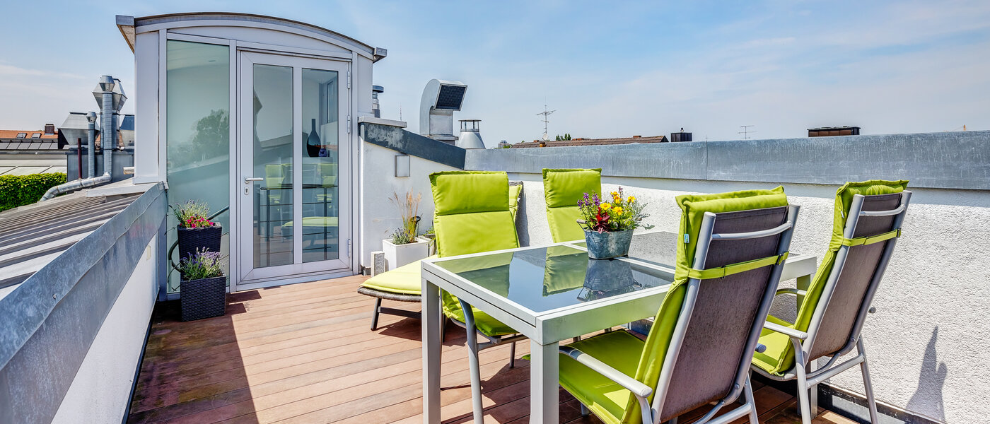 roof terrace apartment München Schwabing 04 roof terrace 9602