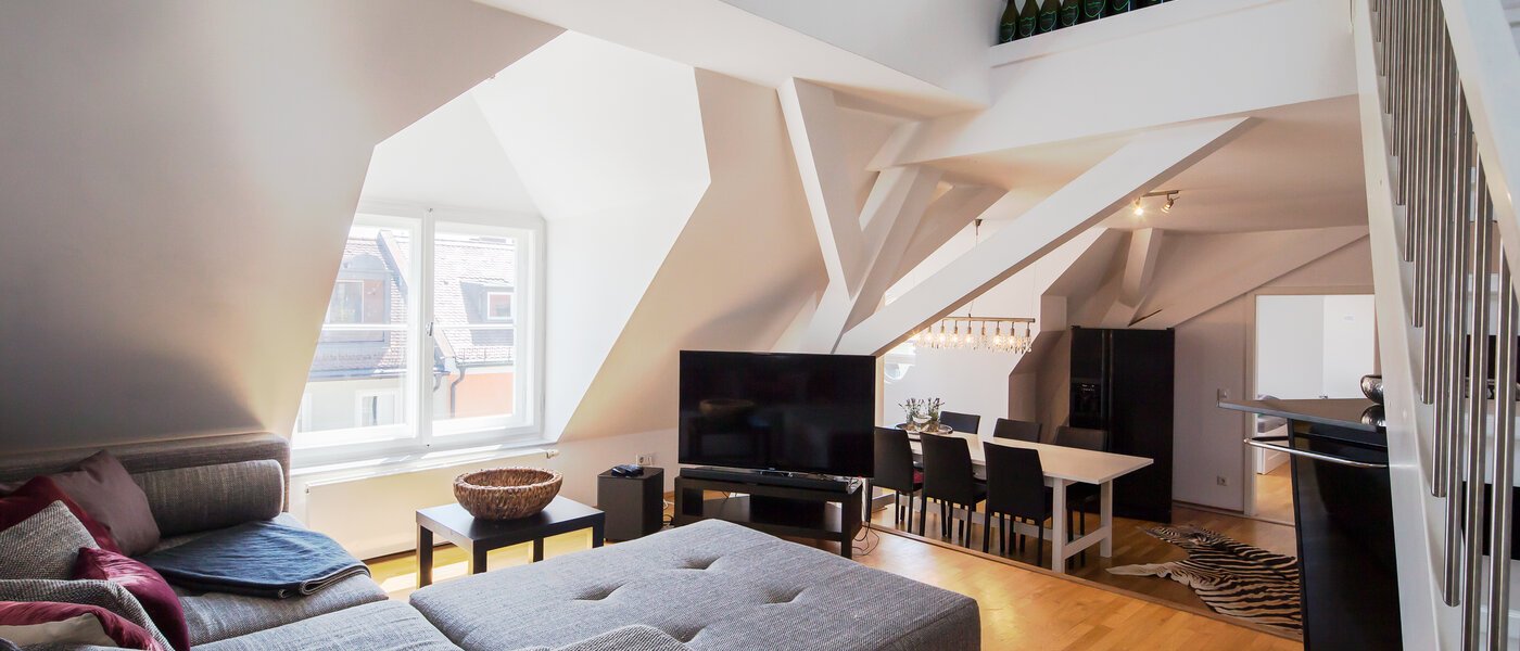 roof terrace apartment München Maxvorstadt - Universitätsviertel 02 living room 9606