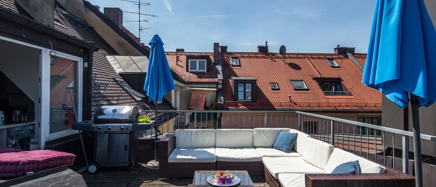 roof terrace apartment München Maxvorstadt - Universitätsviertel 02 terrace 9606
