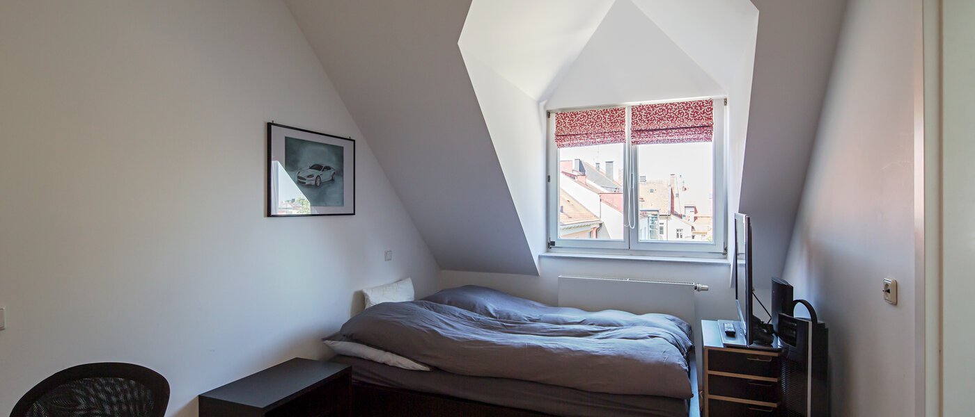 roof terrace apartment München Maxvorstadt - Universitätsviertel 01 sleeping area 9606