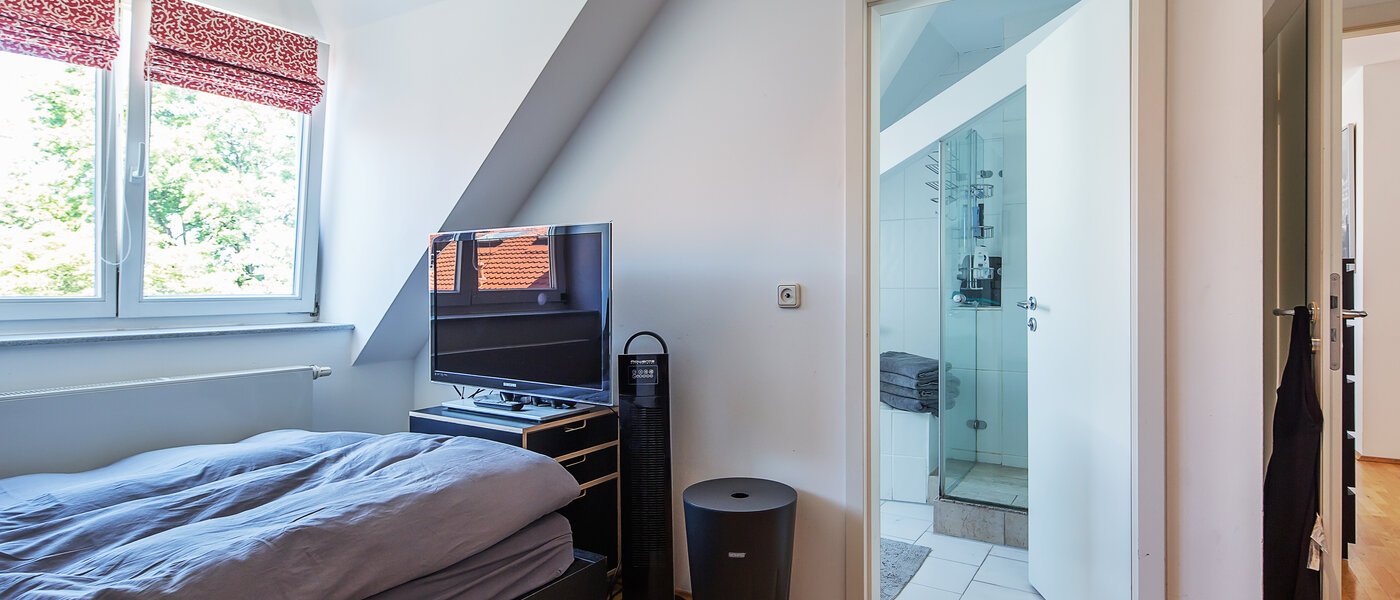 roof terrace apartment München Maxvorstadt - Universitätsviertel 02 sleeping area 9606