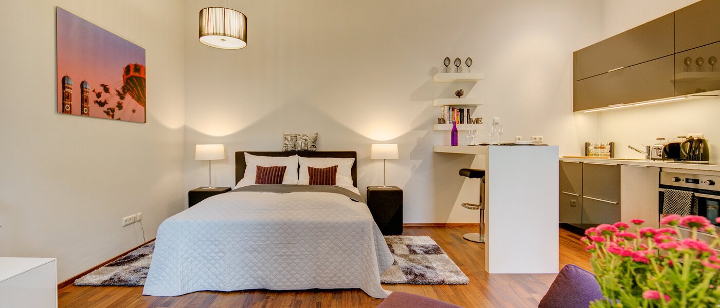 apartment München Ludwigsvorstadt 01 sleeping area 9771