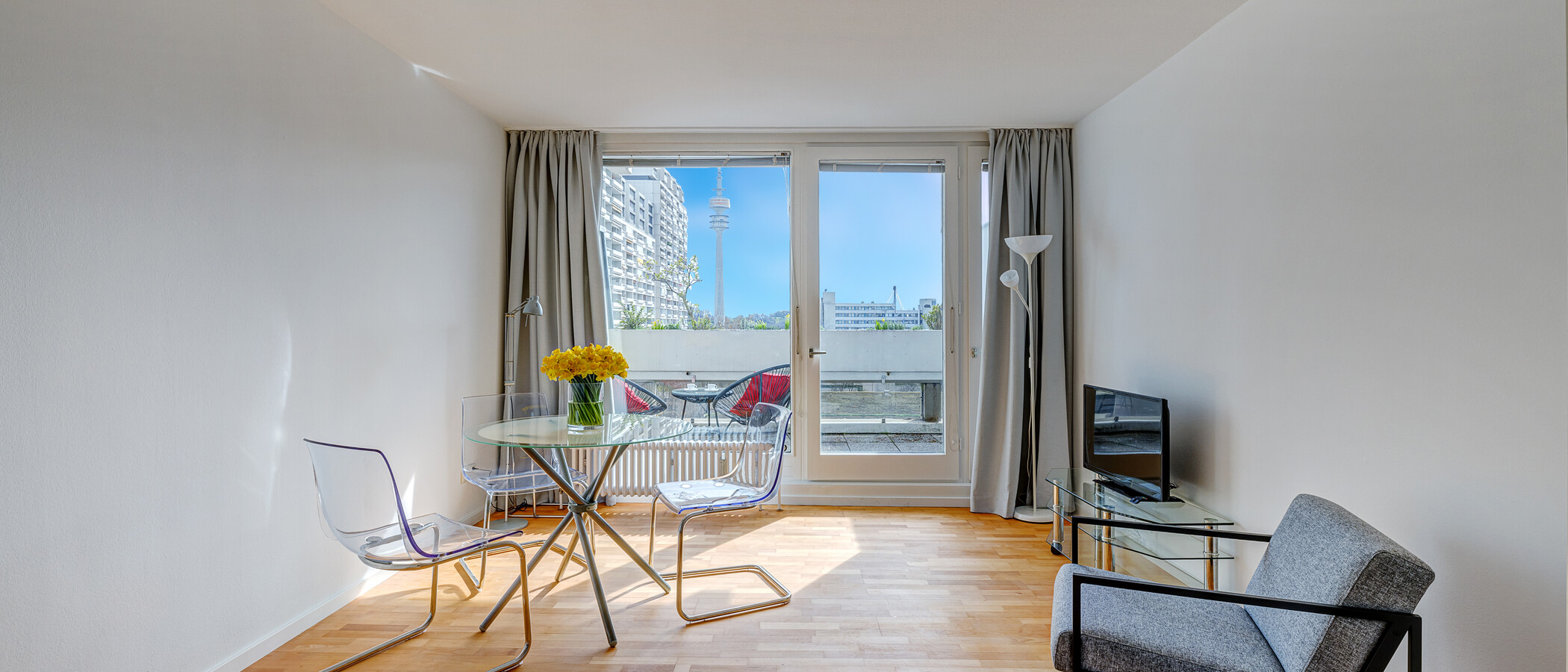 apartment München Olympiadorf 01 living area 9781