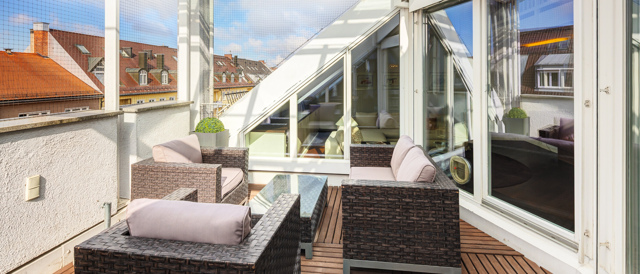 maisonette-gallery apartment München Maxvorstadt - Museumsviertel 01 roof terrace 9925