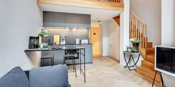 maisonette-gallery apartment with 1.5 room | Munich-Herzogpark | 12611