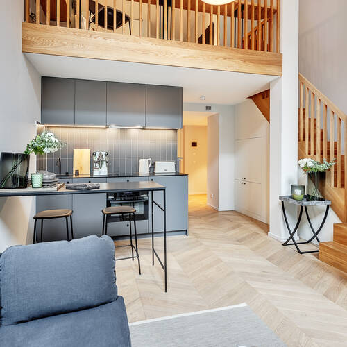 maisonette-gallery apartment with 1.5 room | Munich-Herzogpark | 12611