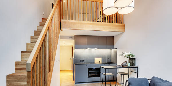 maisonette-gallery apartment with 1.5 room | Munich-Herzogpark | 12618