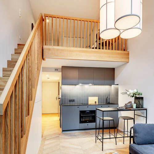 maisonette-gallery apartment with 1.5 room | Munich-Herzogpark | 12618