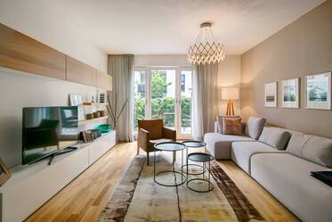 Spacious family apartment with two terraces 