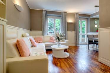 High-quality 3-room apartment with garden