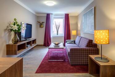Cozy, modernly furnished apartment with internet and balcony