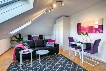 Furnished 1-room attic apartment