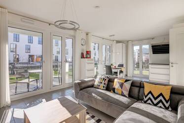 Furnished and fully equipped: beautiful 2.5-room apartment with terrace and garden
