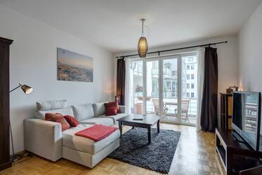 Neuhausen: Furnished 3-room apartment with balcony