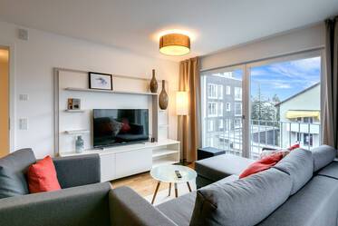 Furnished 3-room apartment, near U2-Harthof 