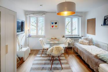Bright and beautiful 1-room apartment in Munich-Nymphenburg