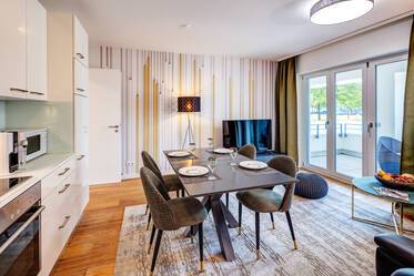Modern, stylish garden apartment for rent