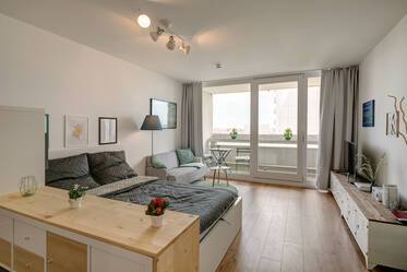 Bright, fully furnished 1-room apartment 
