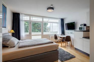 Nicely furnished studio apartment with balcony
