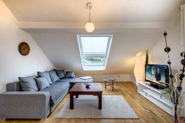 Attic apartment with study