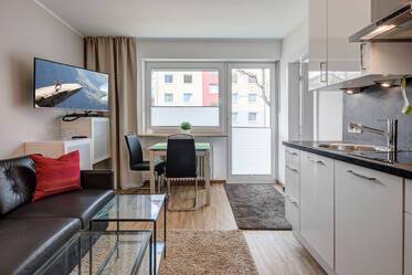 Beautiful, like new furnished 1-room apartment near Olympia-Einkaufszentrum
