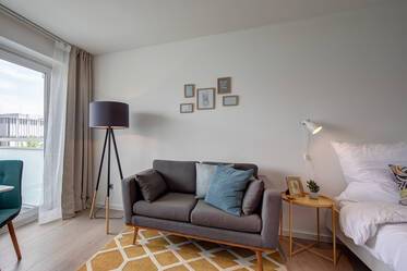 Scandinavian style furnished apartment in Laim