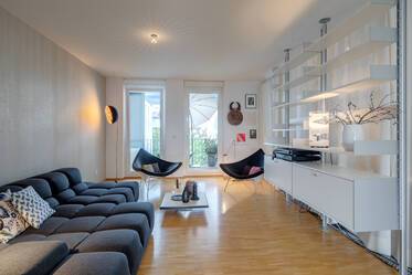 Modern architect apartment with designer furniture