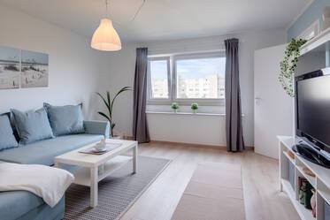 Newly furnished 1-room apartment with separate kitchen in Munich-Johanneskirchen
