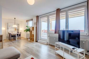 Furnished roof terrace apartment on the 11th floor for rent 