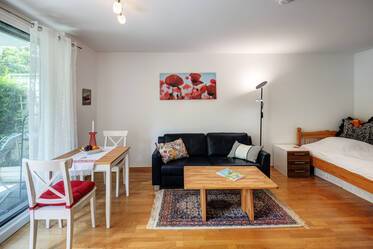1-room apartment with garden and terrace included