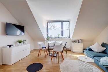First occupancy: Furnished 1-room apartment in Trudering