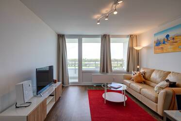 Furnished 2-room apartment with mountain view