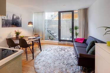 Bright souterrain apartment in Munich-Riem