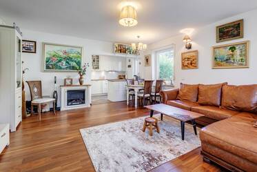 Bright 3-room apartment with garden