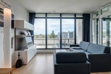 Designer apartment with view of the Alps