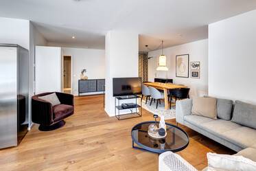 Aesthetically furnished roof terrace apartment for rent