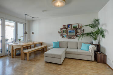 Good,  central location at the Arnulfpark: 2-room apartment with balcony ready for move-in