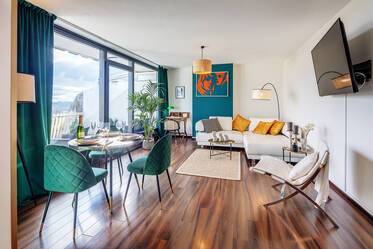 Rooftop terrace apartment with penthouse character
